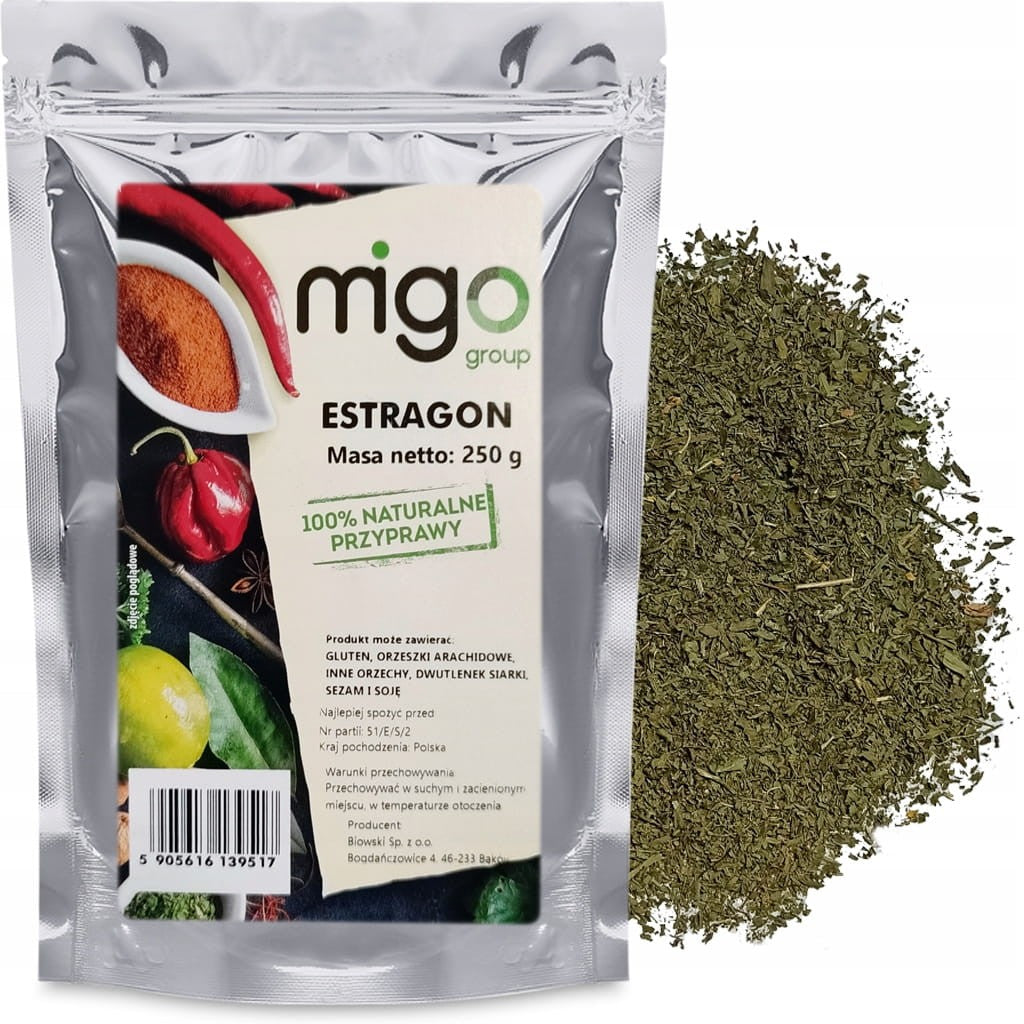 Estragon naturalny suszony - przyprawa 250g - MIGOgroup