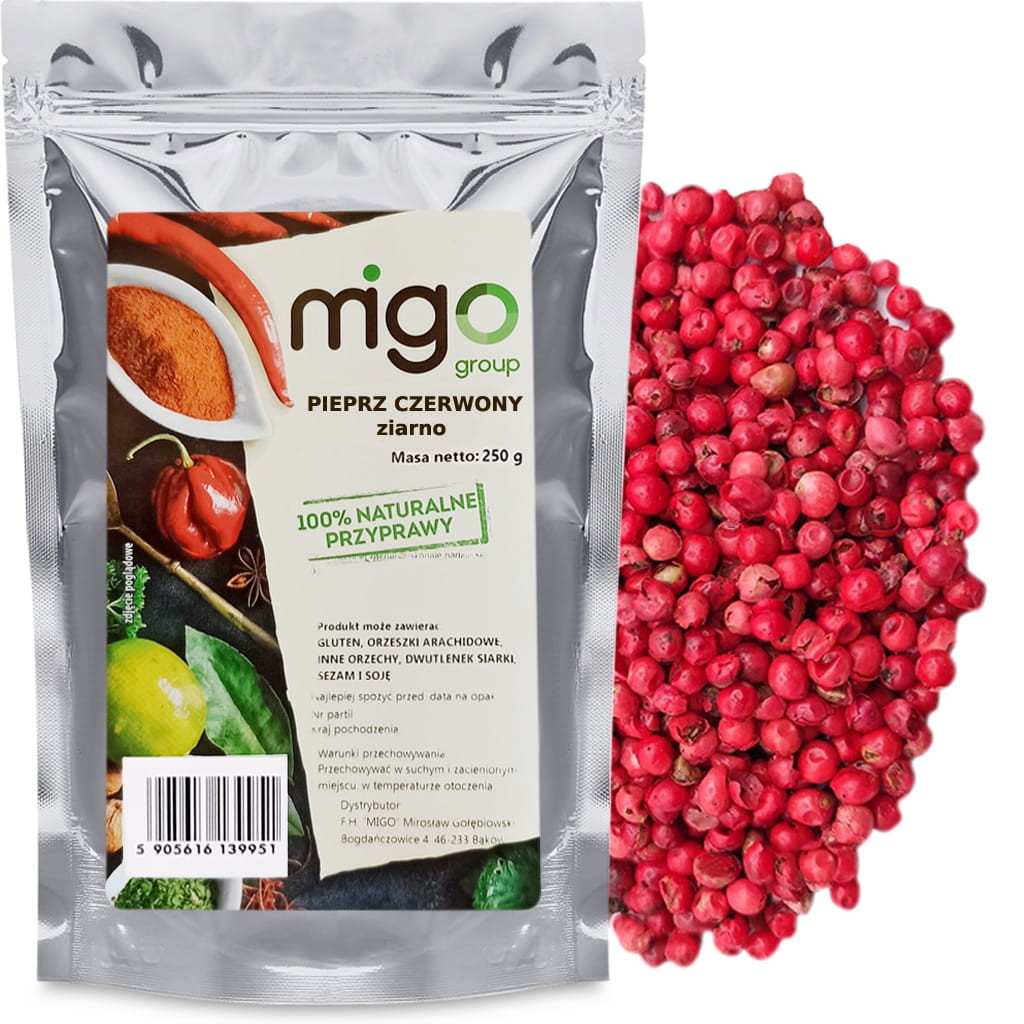 Pieprz czerwony ziarnisty 250g - MIGOgroup