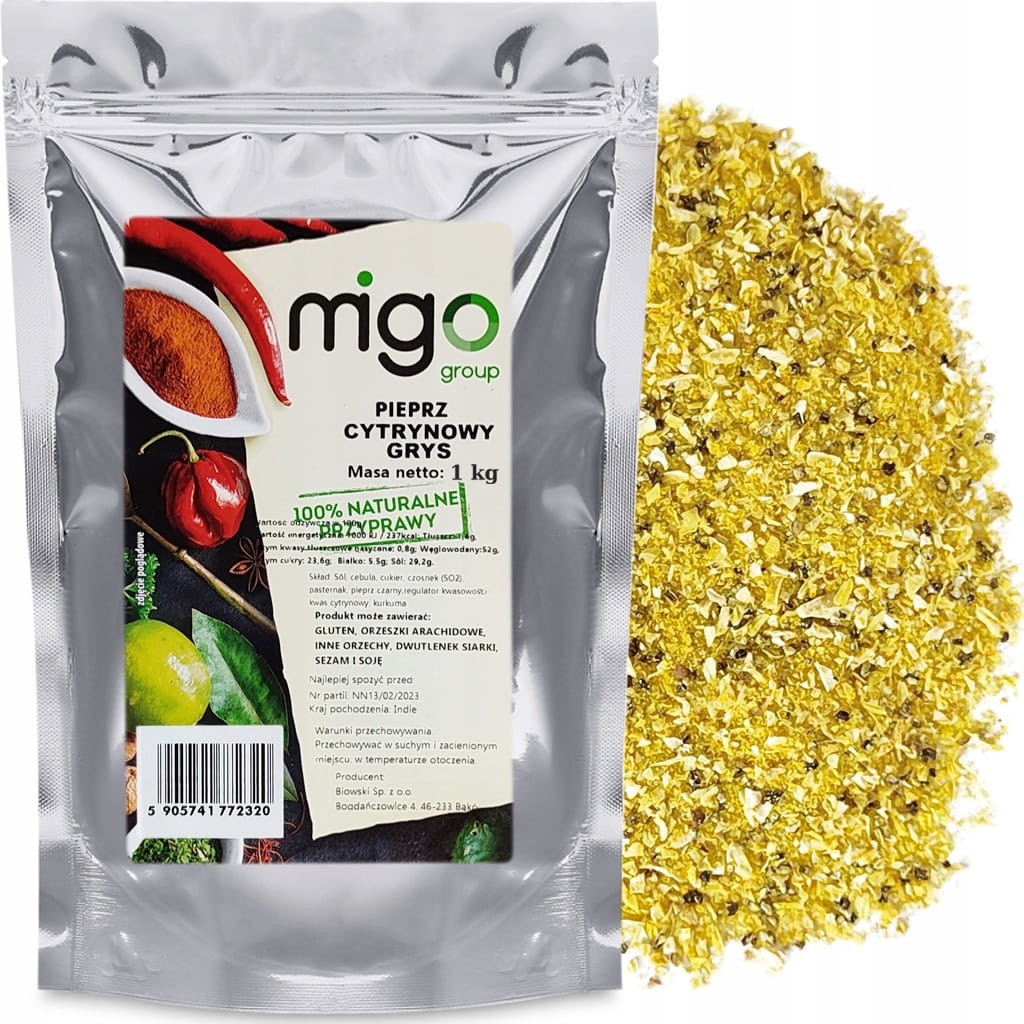 Pieprz cytrynowy grys 1kg - MIGOgroup
