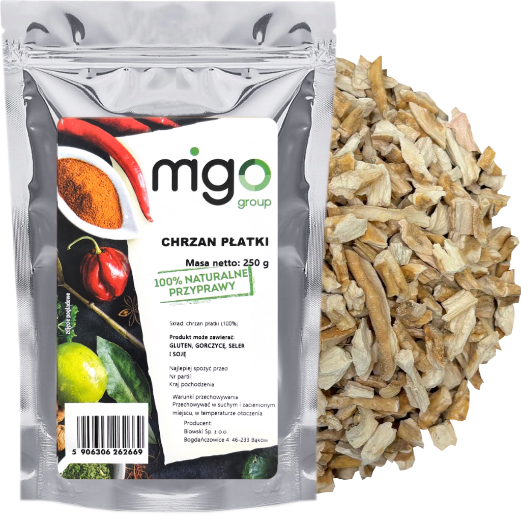 Chrzan płatki 250g - MIGOgroup