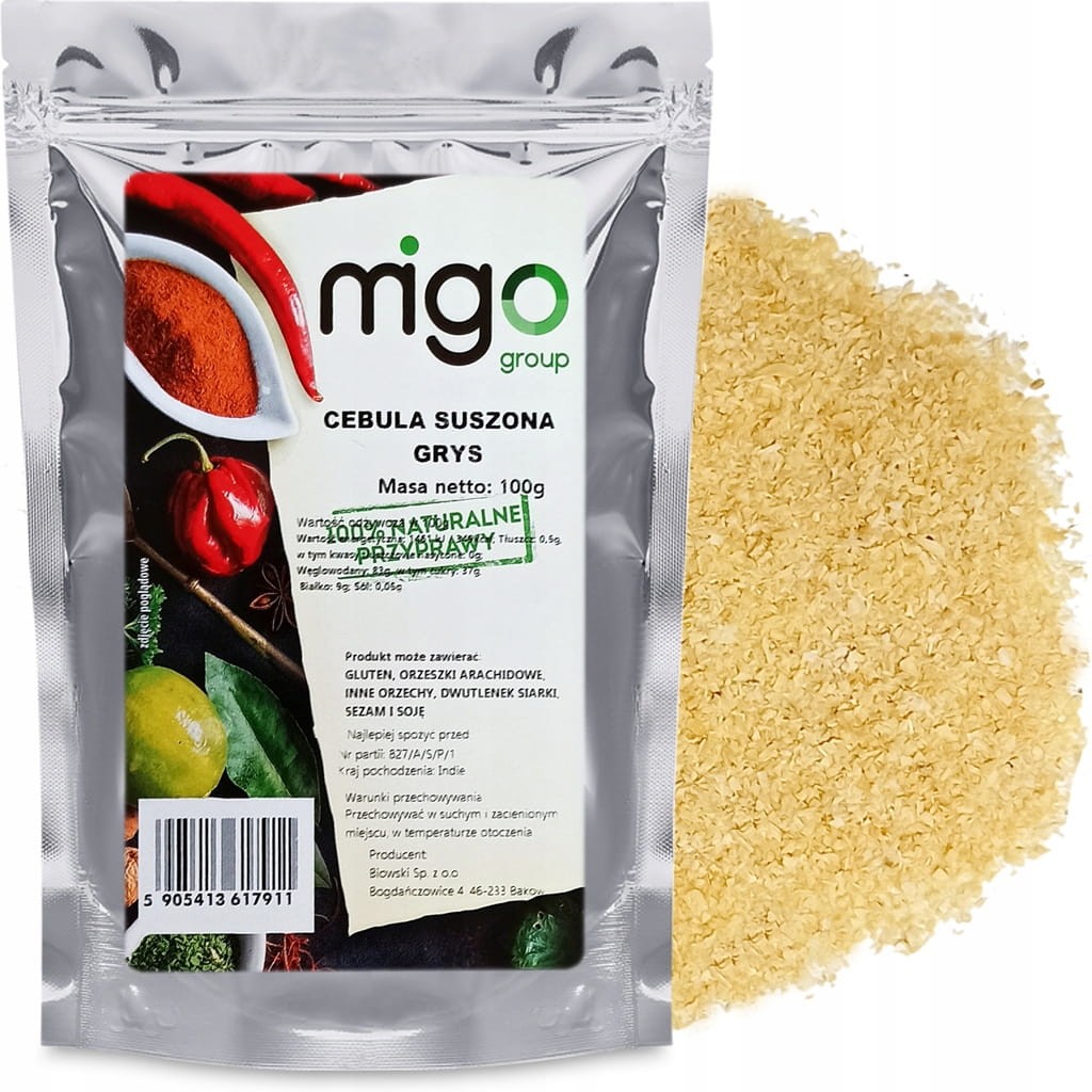 CEBULA suszona - GRYS - 100g - MIGogroup