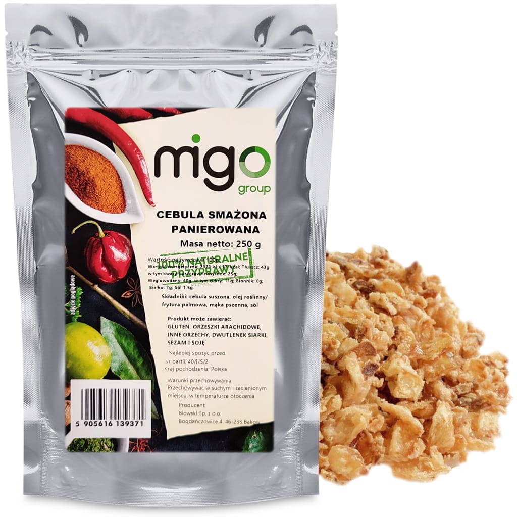 Cebula smażona panierowana 250g  - MIGogroup