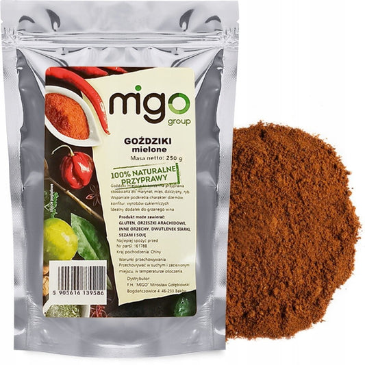 GOŹDZIKI MIELONE 250g, goździki aromatyczne - MIGOgroup