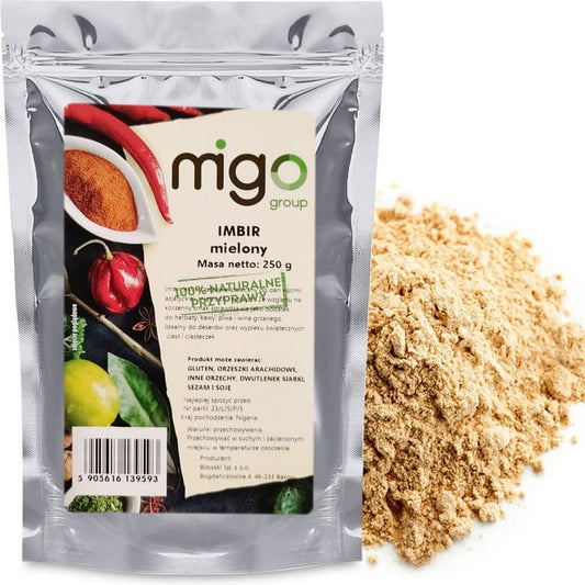 IMBIR MIELONY 250g Naturalny, Przyprawa - MIGOgroup
