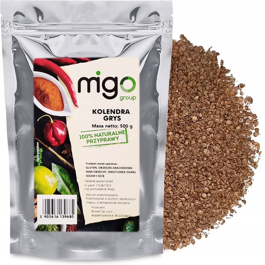 Kolendra GRYS, przyprawa 500g - MIGogroup