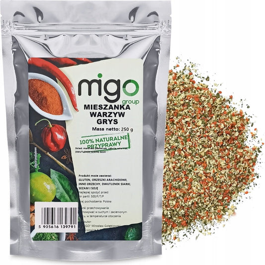 Mieszanka warzyw, warzywa suszone w proszku, grys 250g  - MIGOgroup