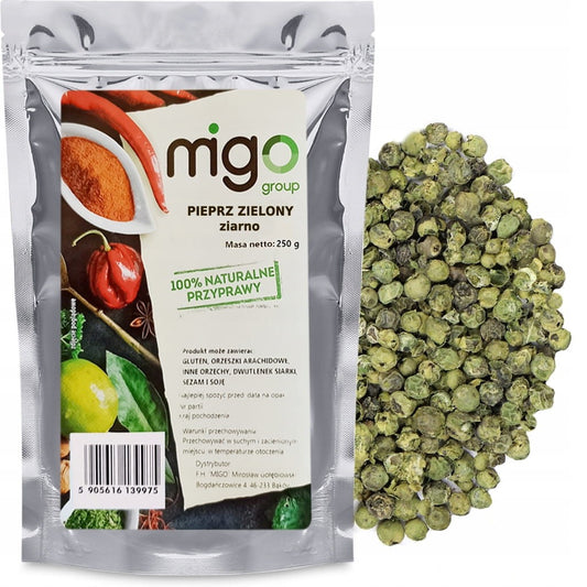 Pieprz zielony ziarnisty  250g - MIGOgroup