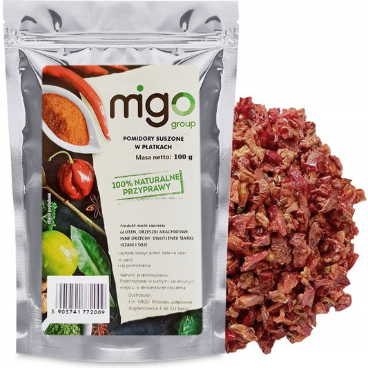 Pomidory suszone płatki  100g - MIGOgroup