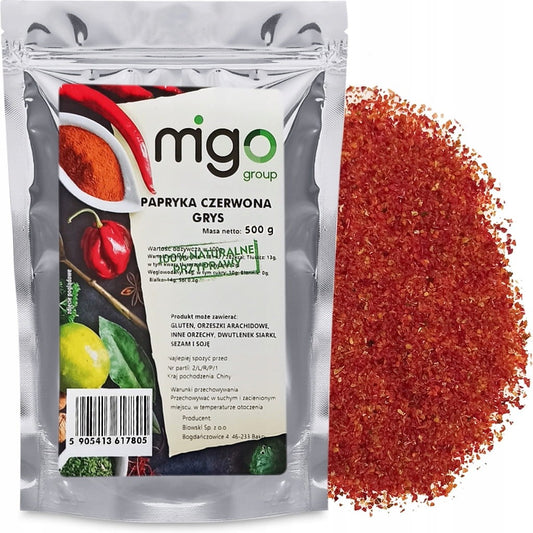 Papryka czerwona GRYS - 500g - MIGOgroup