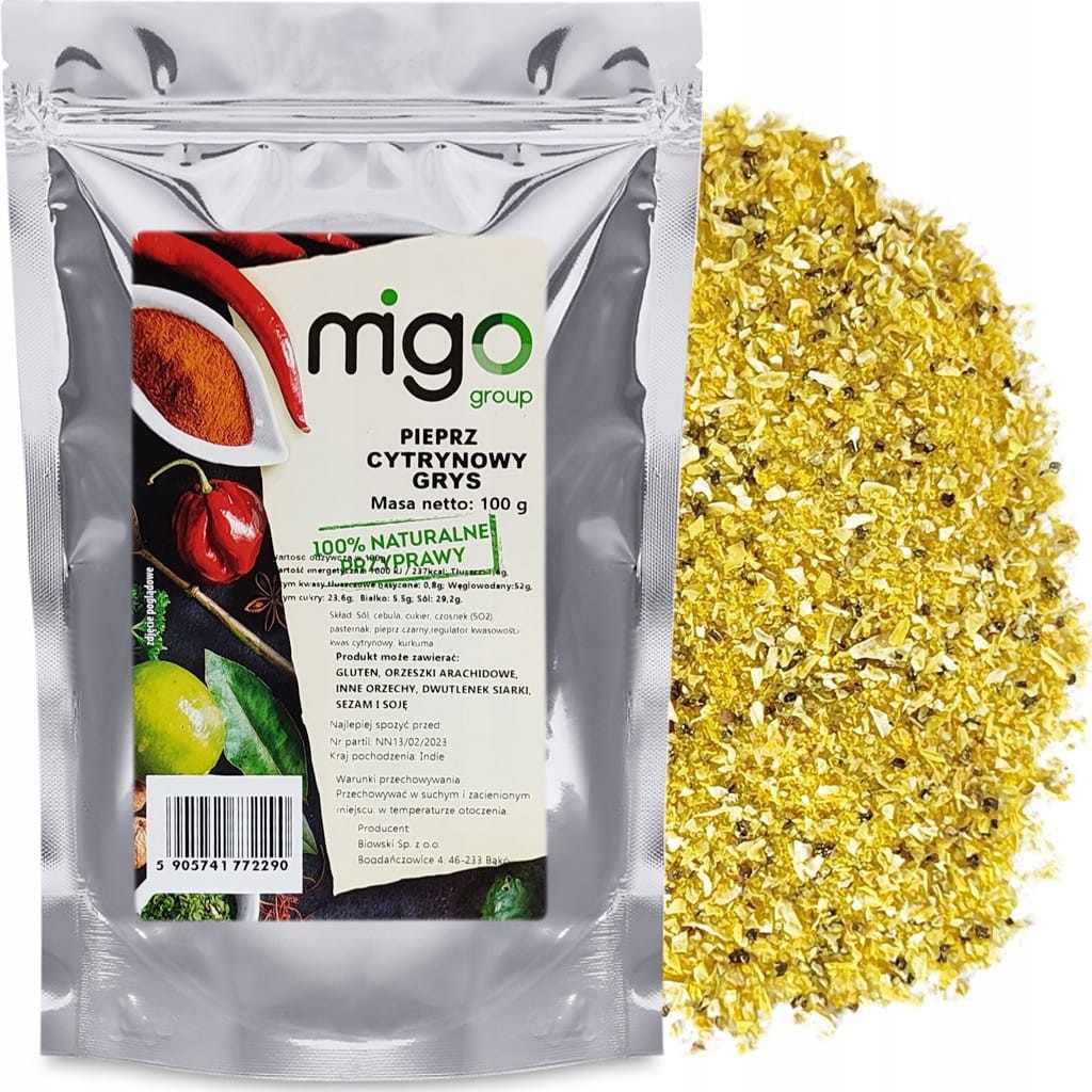 Pieprz cytrynowy grys 100g - MIGOgroup