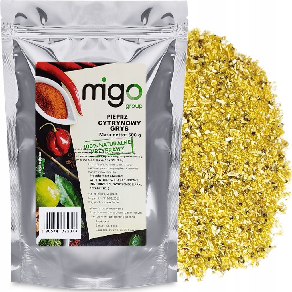 Pieprz cytrynowy grys 500g - MIGOgroup
