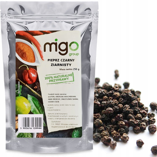 Pieprz czarny ziarno  250g - MIGOgroup