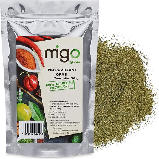 PIEPRZ ZIELONY, GRYS - 500g - MIGOgroup