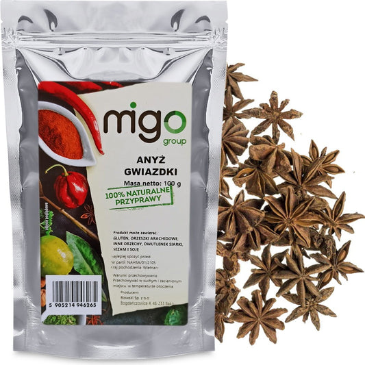 Anyż Gwiazdki (gwiazdzisty, gwiazdy) 100g  - MIGogroup