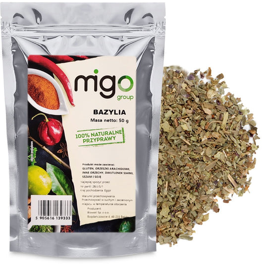 Bazylia naturalna przyprawa suszona 50g  - MIGogroup