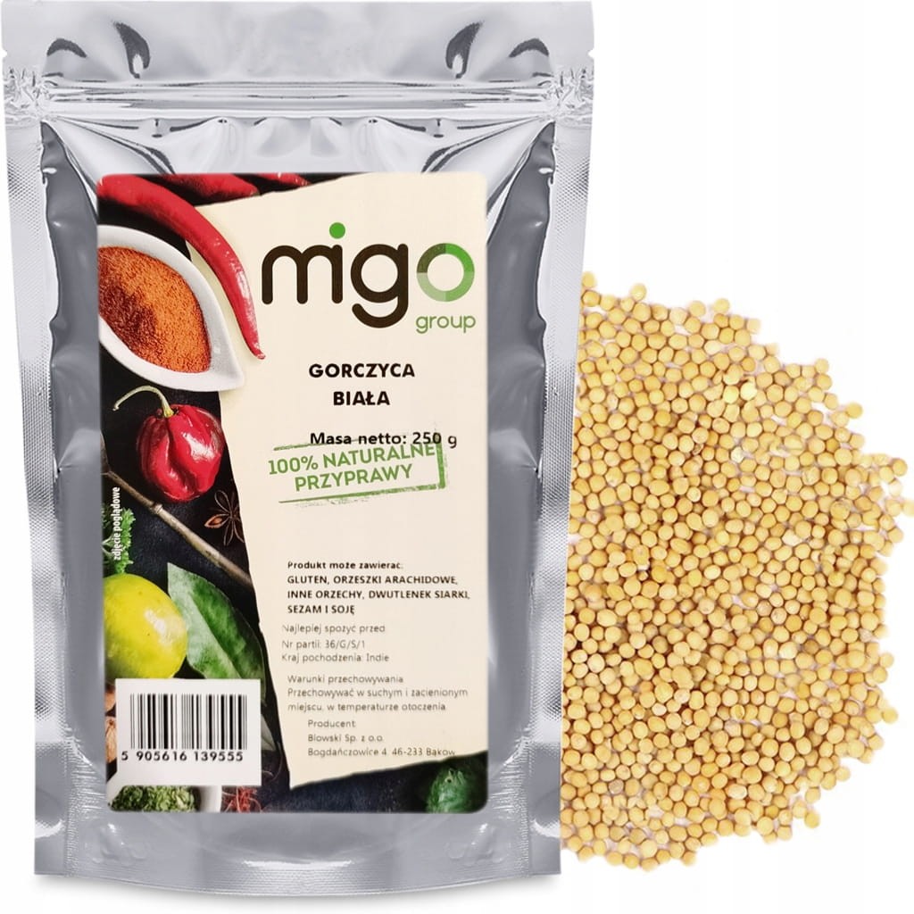 Gorczyca biała, przyprawa 250g  - MIGogroup