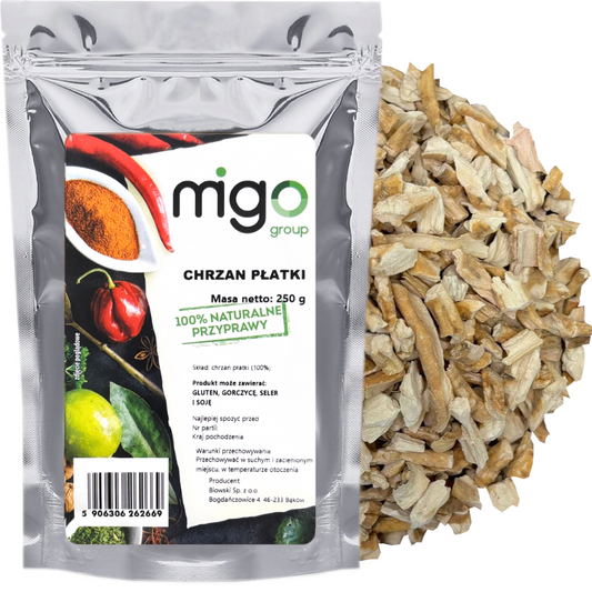 Chrzan płatki 250g - MIGOgroup