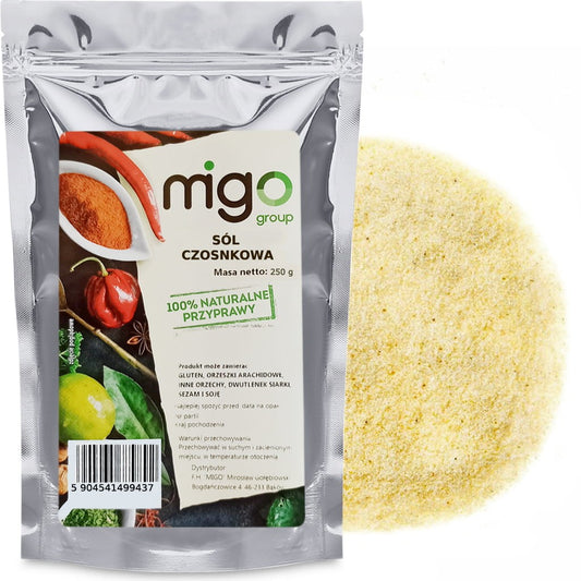 Sól czosnkowa aromatyczna przyprawa 250g  - MIGogroup
