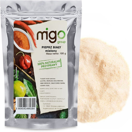 Pieprz biały mielony 100g- MIGOgroup